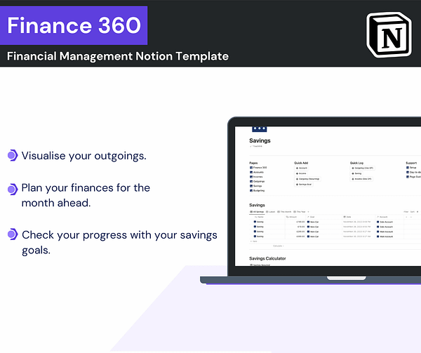 finance-360-money-manager-6 Finance 360 Ultimate Finance Manager screenshot with bullet points of features